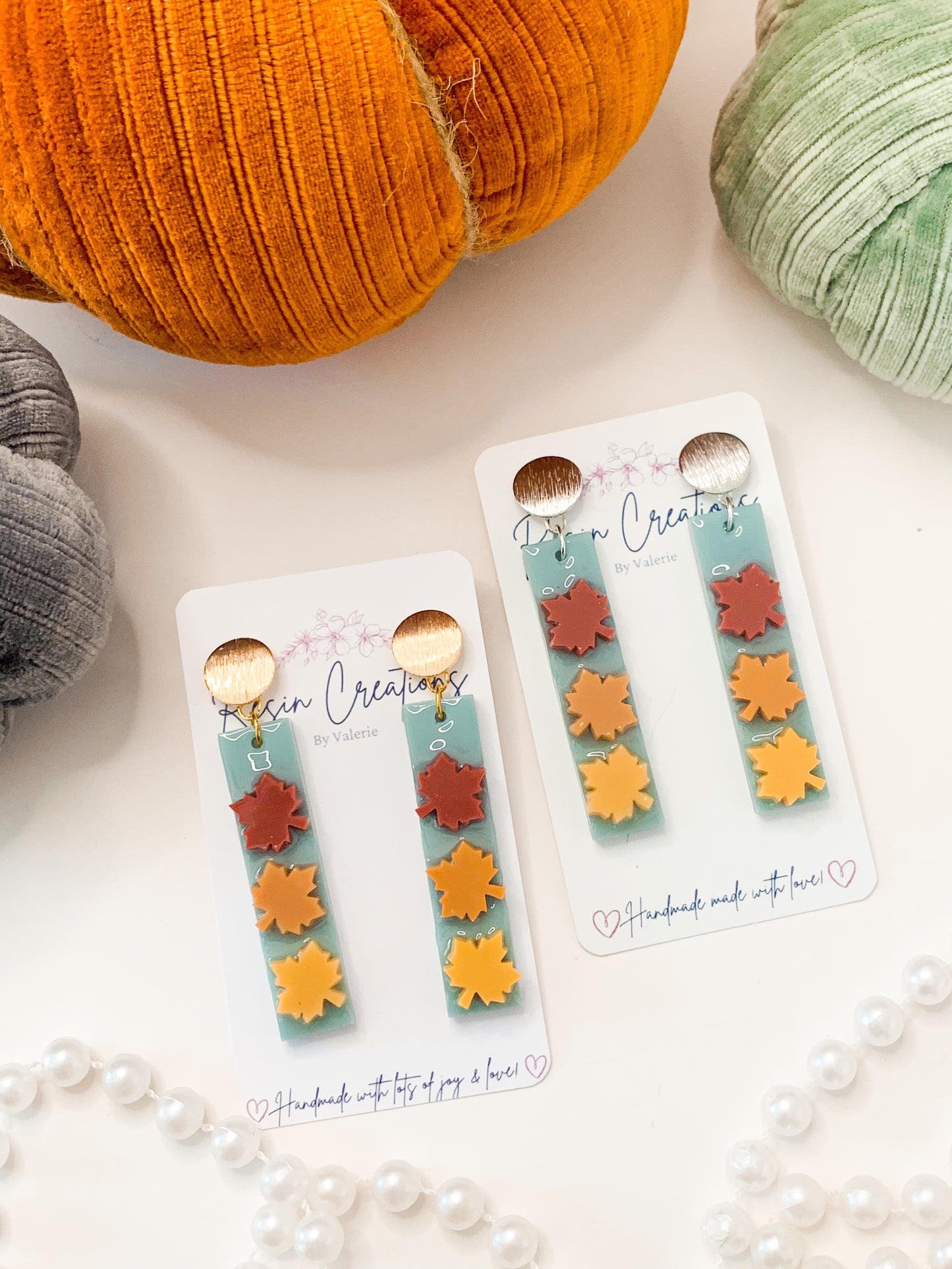 Leaf Drop Earrings