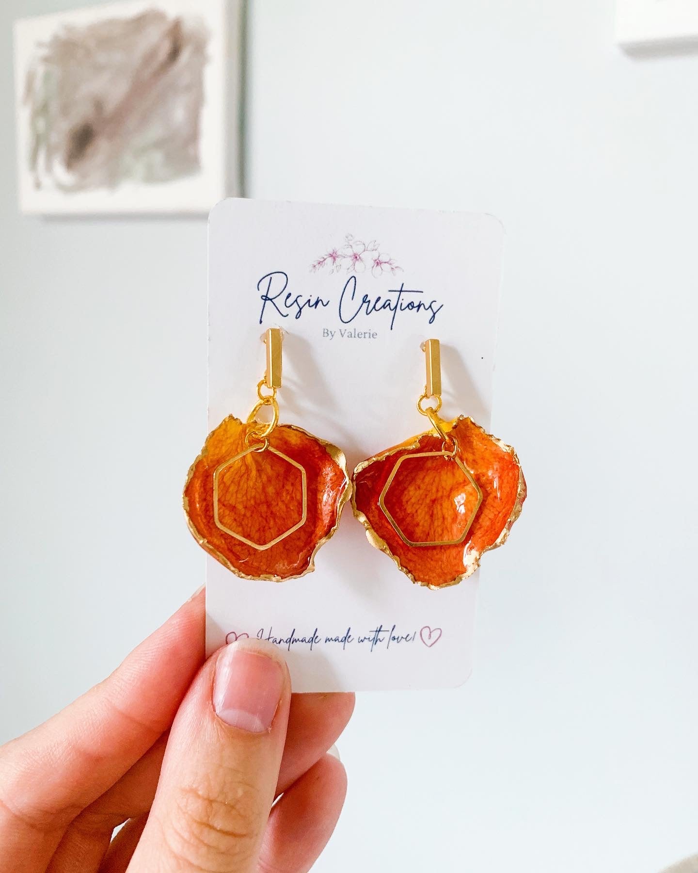 Rose Petal Earrings